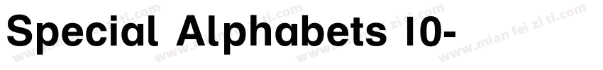 Special Alphabets 10字体转换